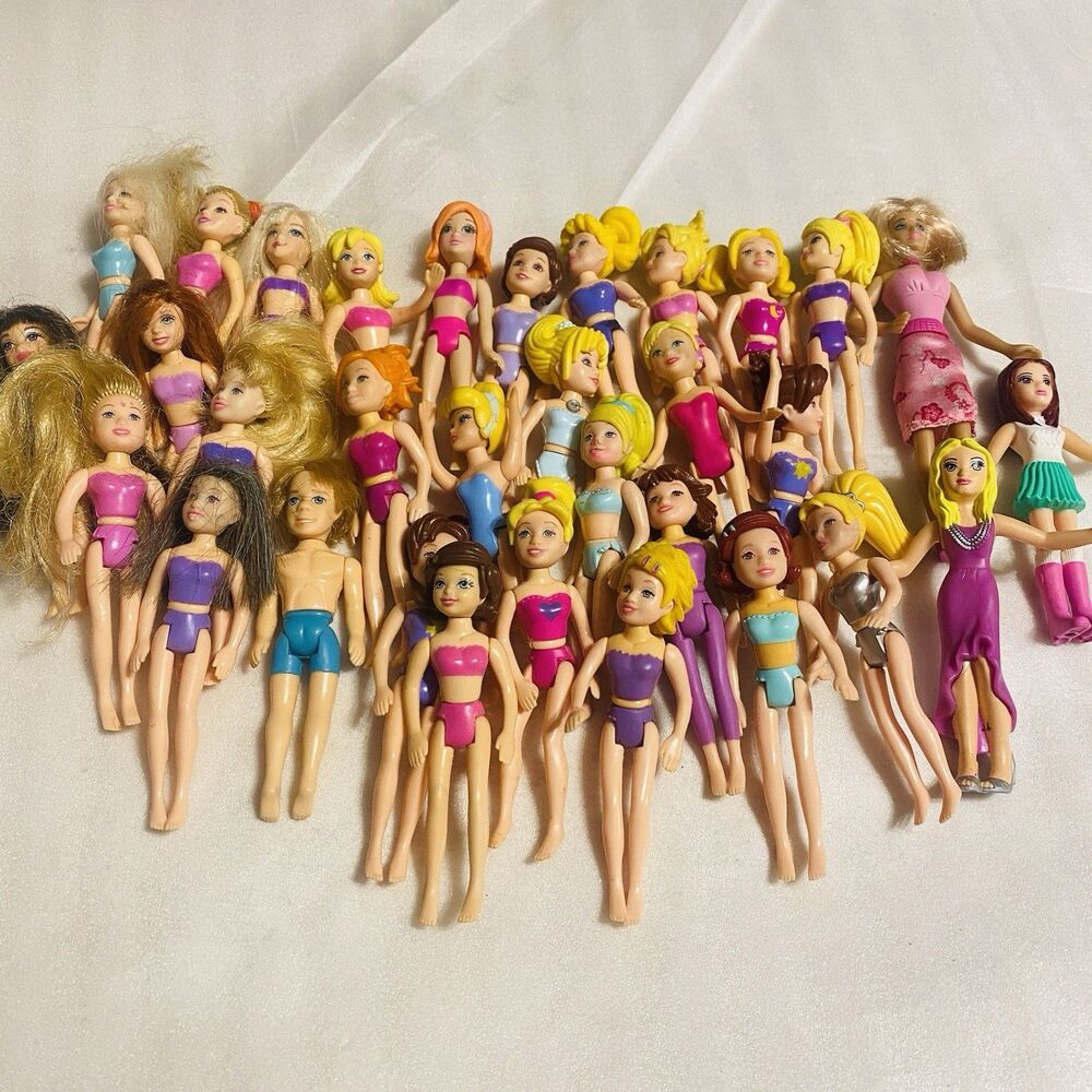 Vintage Y2K Polly Pocket Fashion Polly Disney Doll Lot 32 Mattel McDonalds 2000s